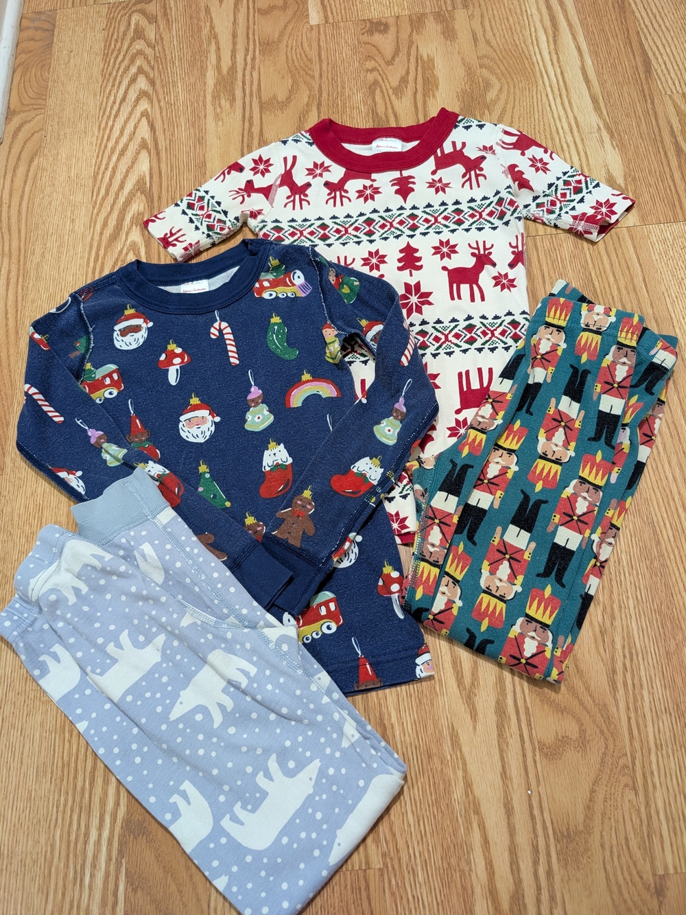 Hanna Andersson Holiday Pajama Set Bundle 120 6/7